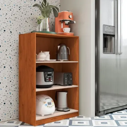 Armário Prateleira para Cozinha Praticidade e Organização - Star (Cedro/Off)