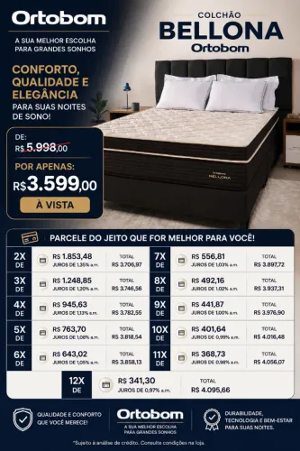 Colchão bellona Ortobom nota fiscal no nome de quem comprar