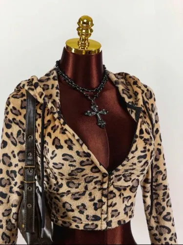 jaqueta shein animal print p