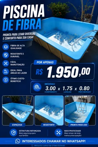 Piscina de fibra