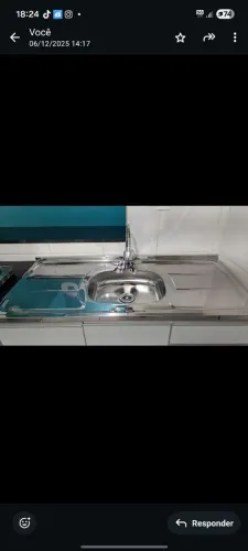 Pia de cozinha em inox nova!