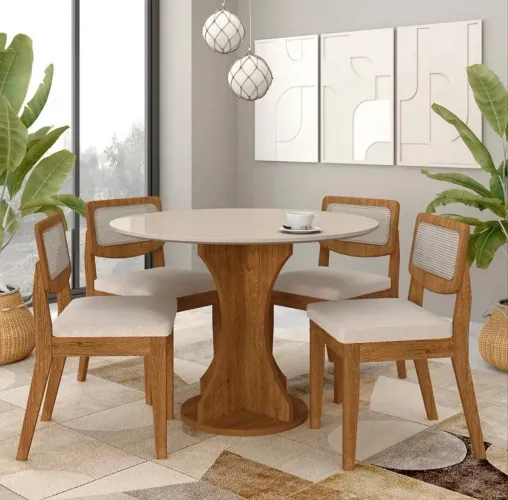 Mesa Linares com 4 lugares