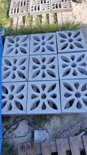 Cobogó de concreto com acabamento impecável aparti de 18,90 a vista