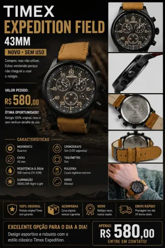 Relogio Timex Expedition Field 43mm