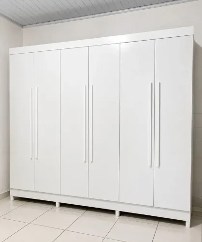 Roupeiro Gigante Alvorada 100% MDF - Branco