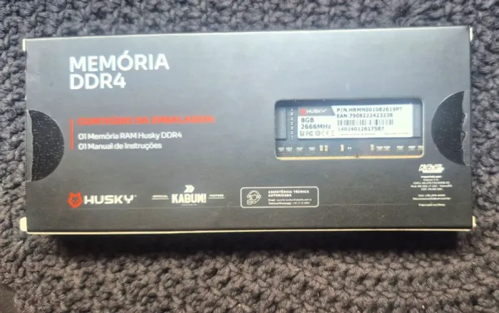 MEMÓRIA RAM PARA NOTEBOOK HUSKY 8GB DDR4 2666MHz CL19 - NOVA, SEM USO