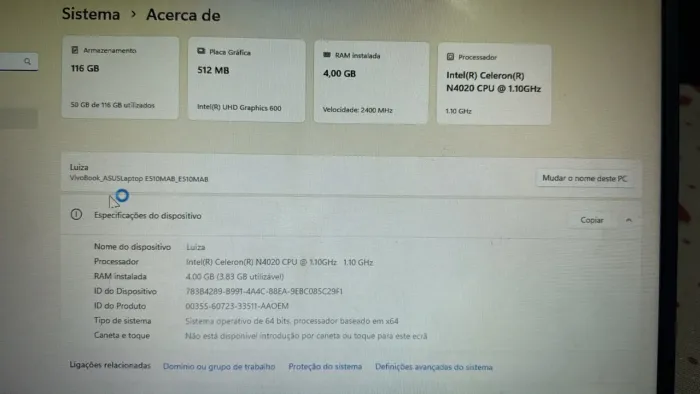 Notebook ASUS VivoBook - Muito conservado!