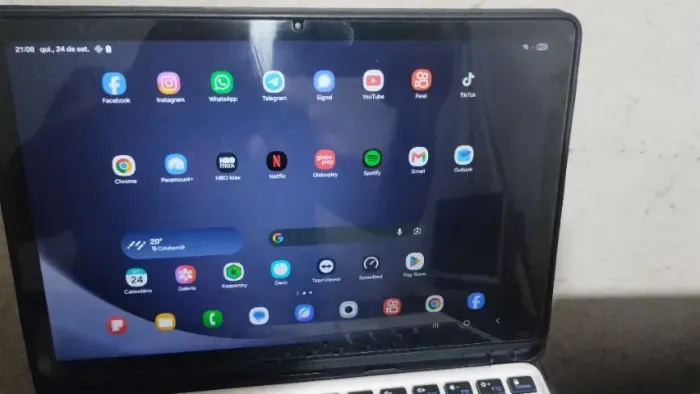 Galaxy Tab A9+ 5G, Grafite, Tela 11", 64 GB, 4GB RAM, Câmera Frontal 5 MP Câmera Principal