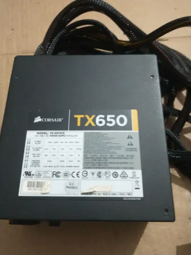 Fonte Corsair TX650, 650W bronze 80plus <br>FOTOS