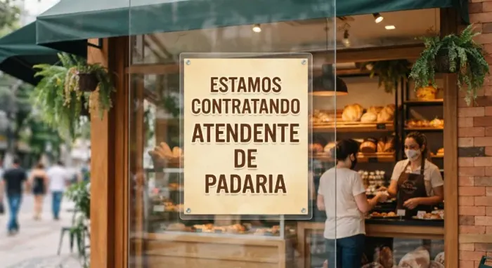 Precisa-se de Atendente de Padaria