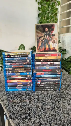 Blu-ray Marvel Coleção com 32 filmes + Brinde