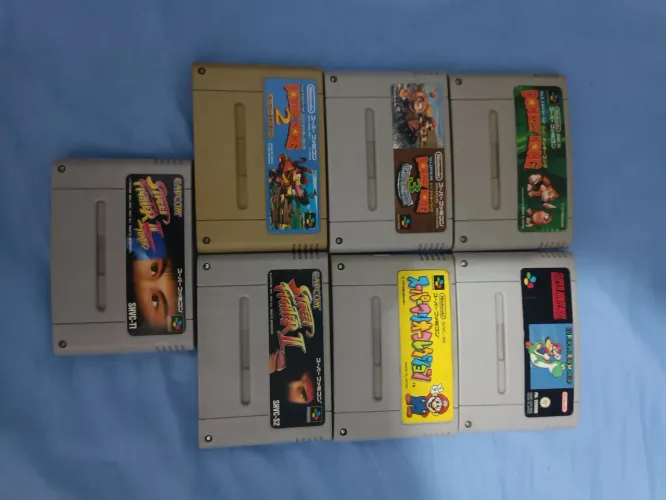 Cartuchos de Super Nintendo 