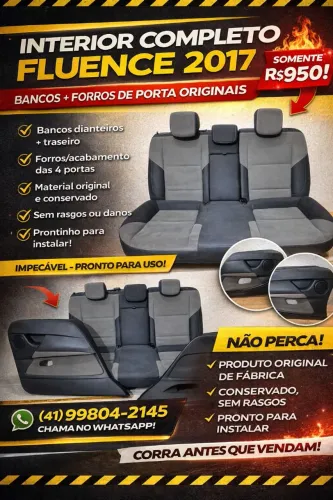 Vendo bancos fluence 2017