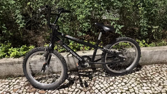 Bicicleta Infantil Aro 20 Rockrider Preta