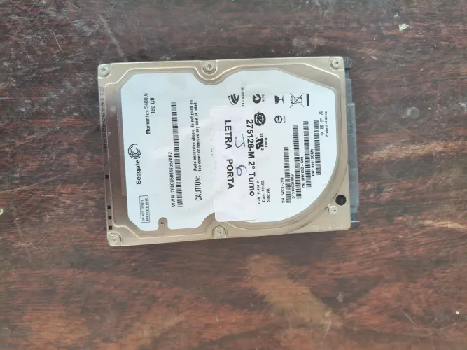 HD de notebook funcionando
