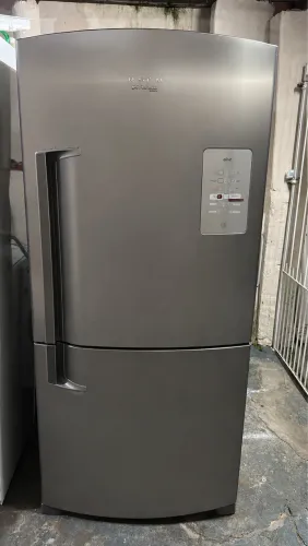 Linda geladeira inox inverse Brastemp ative maxxi