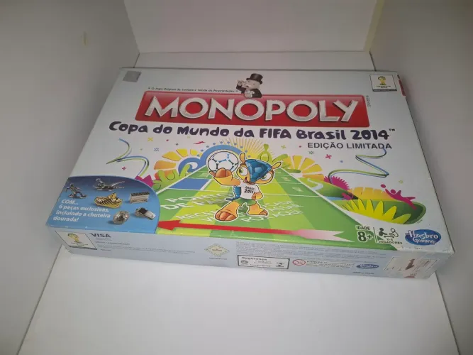 Jogo de tabuleiro Monopoly, versão especial copa do mundo de 2014