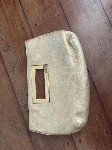 Michael Kors Clutch Dourada 
