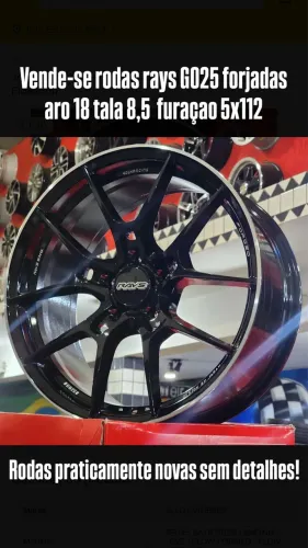 Rodas aro 18 rays g025 forjadas 5x112 importadas