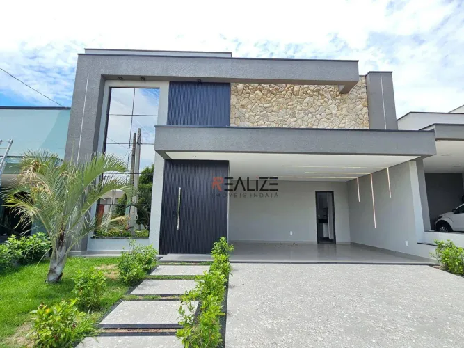 Casa nova e moderna à venda em condomínio fechado em Indaiatuba/SP  R$ 1.850.000