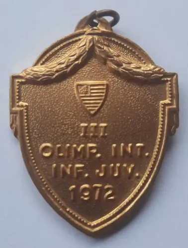 Medalha Com Escudo do Flamengo de 1972 Rara<br>Escudo 1972 Rara