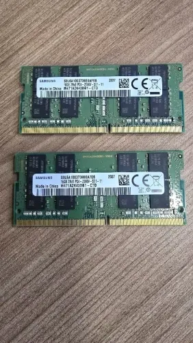 Memórias ddr4 Samsung 2x16gb para notebook