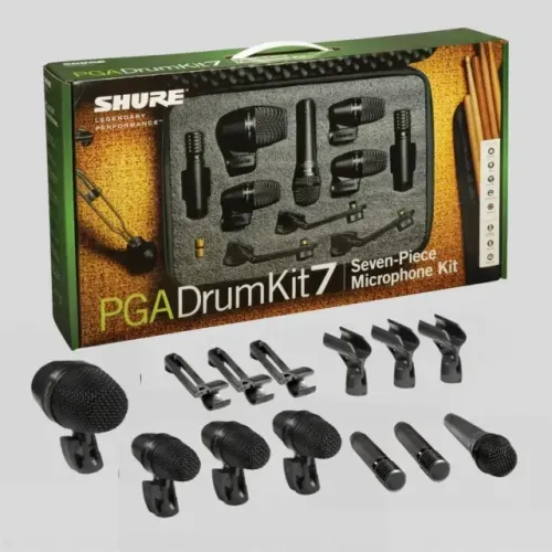 Kit Microfones Shure PGA Drum Kit 7 Bateria - Novo Original