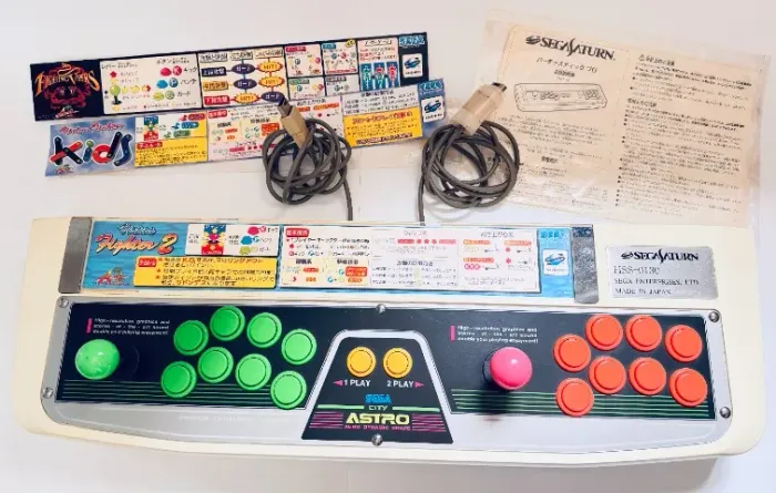 virtua stick pro sega saturn hss-0130 astro city panel