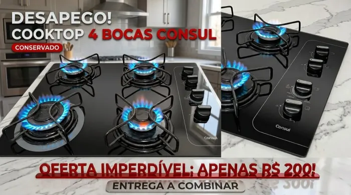 Cooktop de 4 bocas Consul