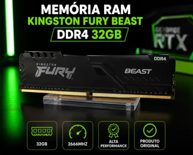MEMORIA RAM 32GB DDR4 FURY