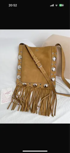 Bolsa Valentino couro camurça original
