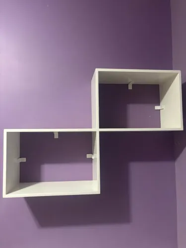 CONJUNTO DE MESA DE ESTUDO DE CANTO + 2 NICHOS