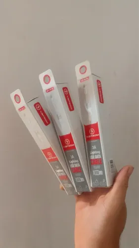 Cabo De Dados USB Lightning 3A Kapbom 1 Metro Reforçado