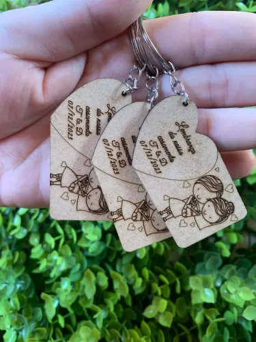 Chaveiro personalizado em mdf