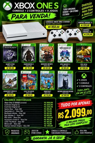 Xbox on s 500gb usado