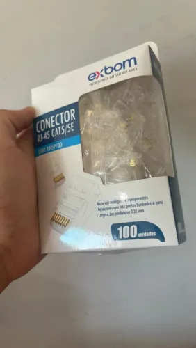 Conectores de Cabo De Internet Rj-45 Cat5/Cat5e