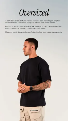 Camisa Oversized Lisa ou C/Estampa