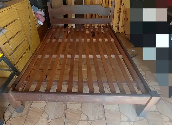 Cama de Casal Madeira Maciça resistente 380,00 Entrego e monto Sorocaba e Votorantim
