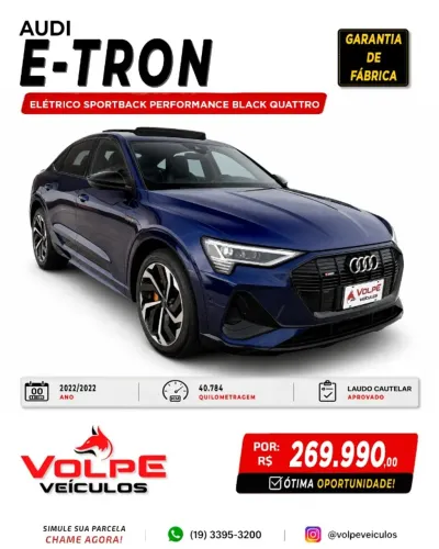 Audi E-Tron Sportback Perf. Aut. (elétrico) 2022