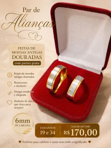 Alianças de moedas antigas 