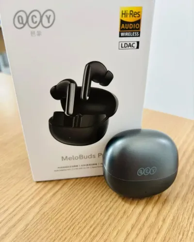 Fone Bluetooth QCY Melobuds Pro HT08 ANC LDAC Preto Lacrado Original