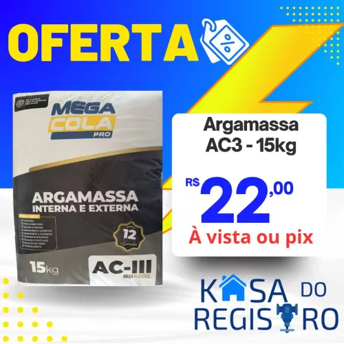 Argamassa AC 3 MEGA COLA 15kg