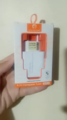 Fonte Carregador Turbo H'Maston LR29-4 4.8A Usb + Tipo-C Anatel