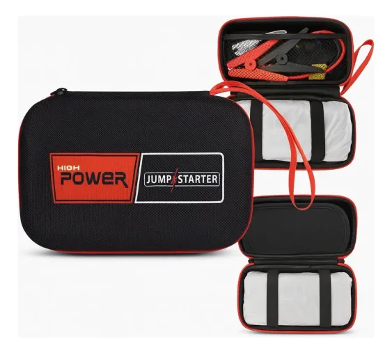  Kit Emergência Veicular - Auxiliar de Partida com Lanterna e USB