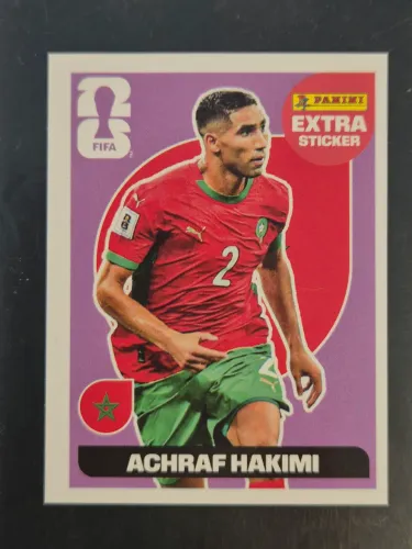 Figurinha Extra Legend Achraf Hakimi Bordô