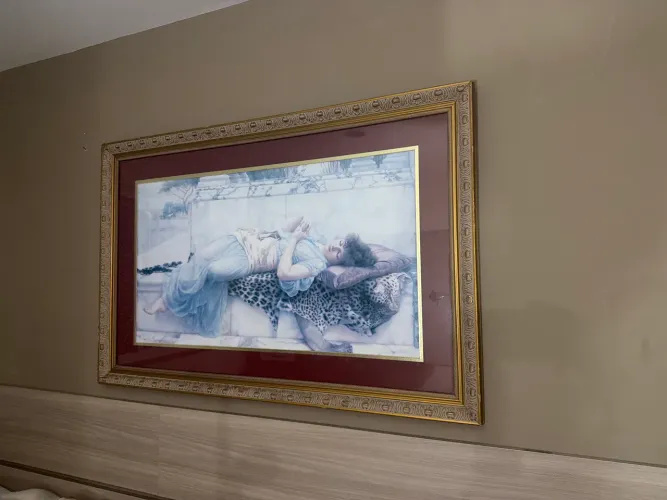 Lindo quadro com moldura perfeita e vidro excelente estado