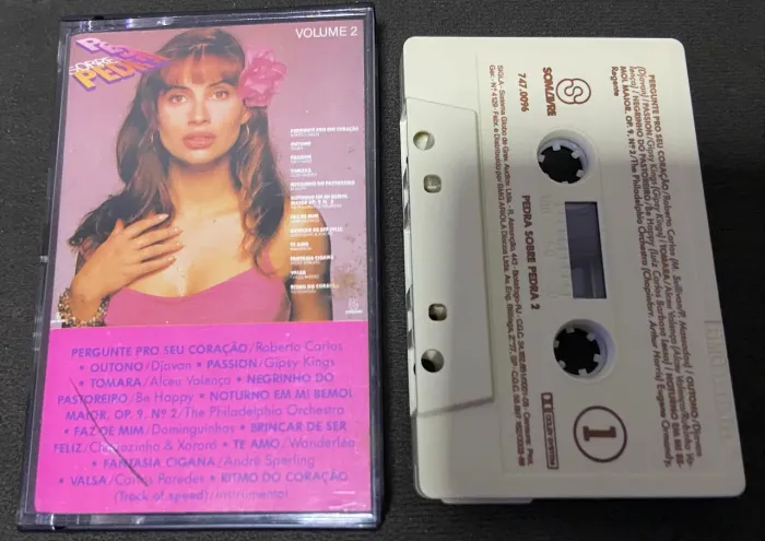 Fita k7 tape deck música trilha sonora novela pedra sob pedra