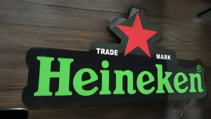 Luminoso Led Heineken Acrilico Para Promoção 65x32 acrilico