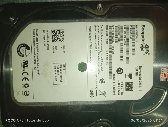 Vende-se HD 160gb