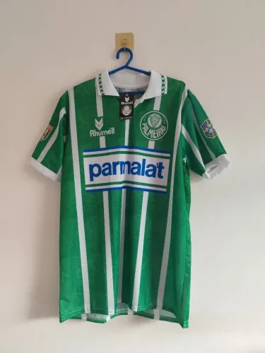 Camisa Retrô Palmeiras Rhummel 1993/94 Verde - Home Pólo Personalizada
